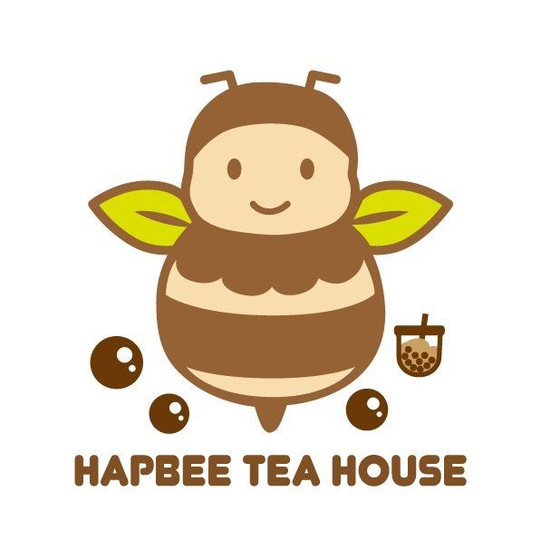 Hapbee Tea House 彩色 Logo